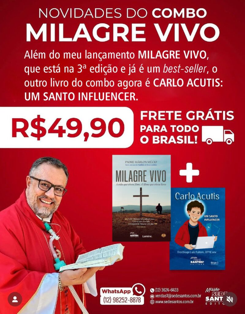 Combo Milagre Vivo + Carlo Acutis